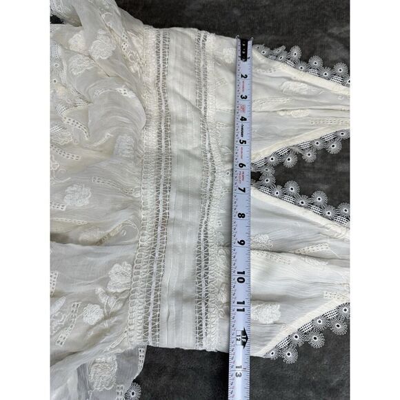 ROCOCO SAND Long Dress Off White Straps Embroidery Maxi S - Picture 11 of 16